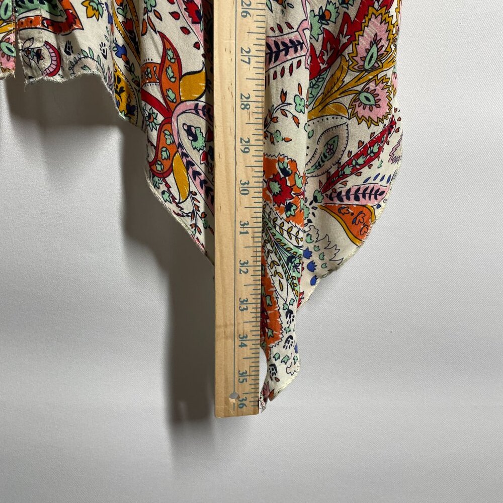 Grand & Greene New York Womens Multicolor Floral Paisley Boho Blouse Top Sz 2X - Picture 8 of 11